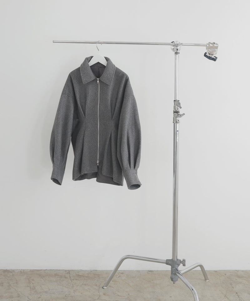 ウエストタックダブルジップブルゾン