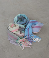 チェックストールマフラー