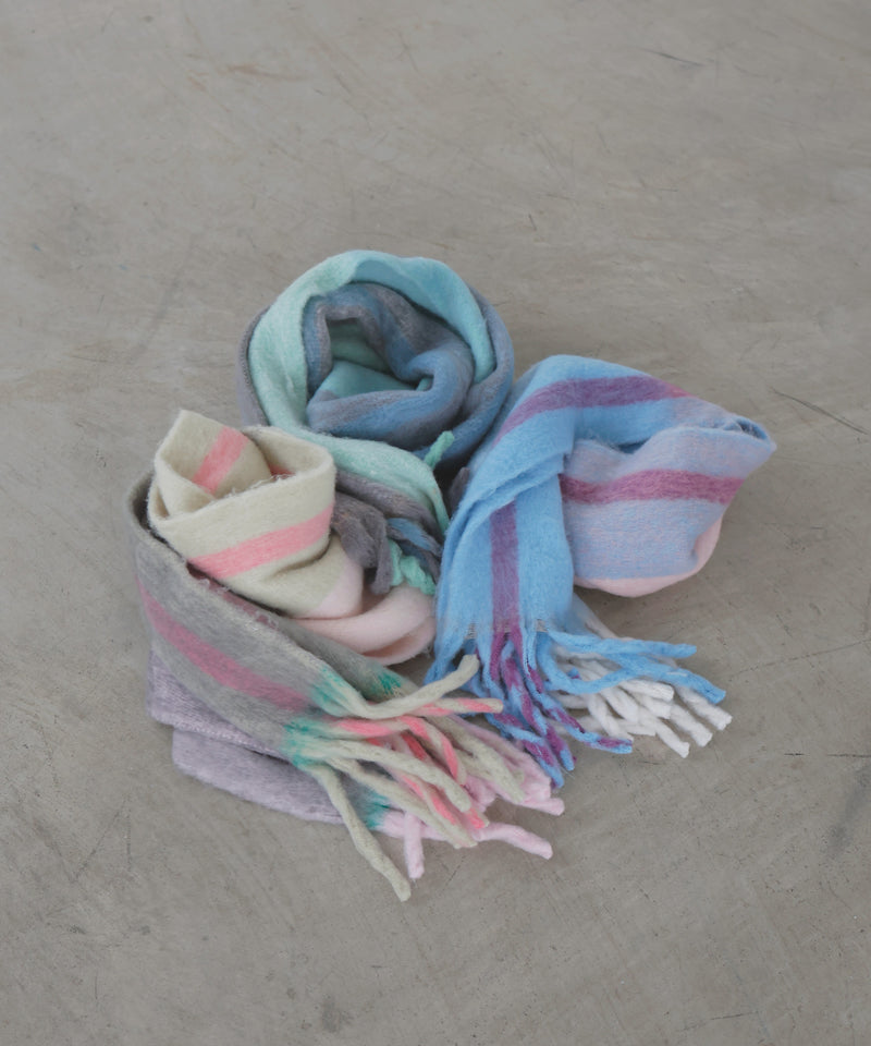 チェックストールマフラー