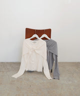 ストールセットクルーネックカーディガン