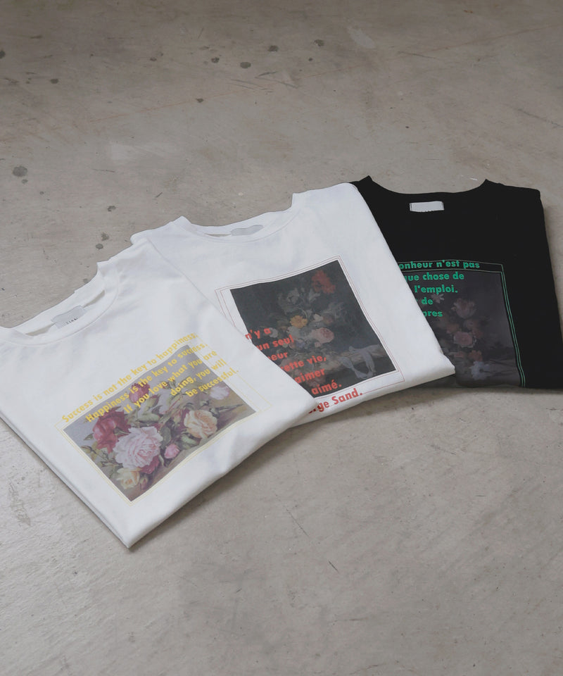 フラワーフォトロゴTシャツ