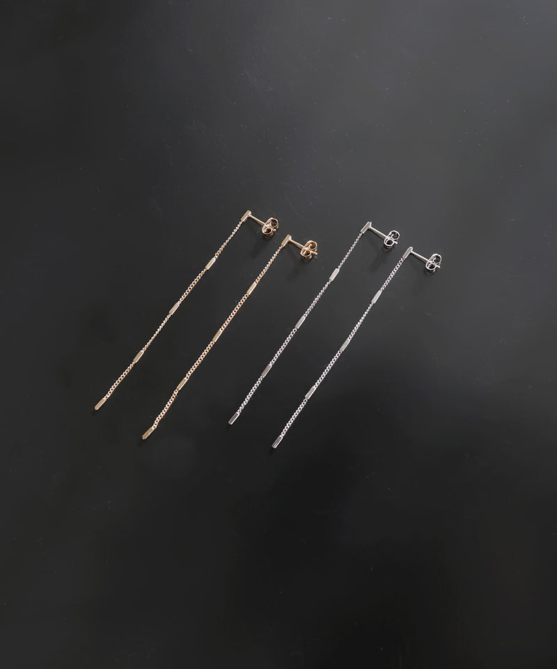 ラインロングピアス