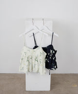 フラワープリントキャミビスチェ